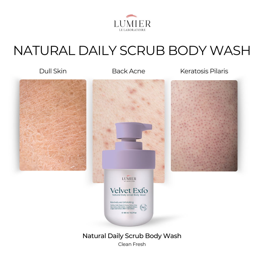 Velvet Exfo Natural Daily Scrub Body Wash – 480ml
