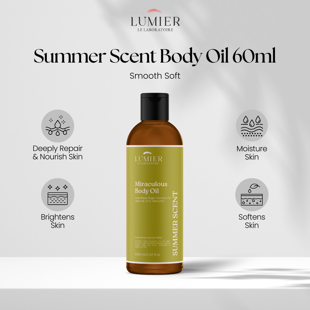 Summer Scent Body Oil – Miraculous Glow 60ml dan 250ml