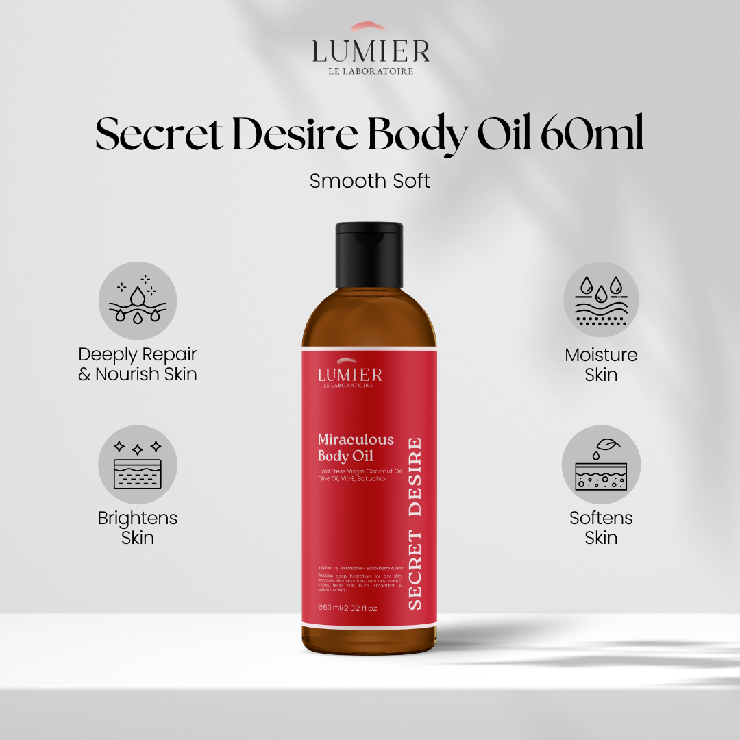 Secret Desire - Miraculous Body Oil 60ml dan 250ml